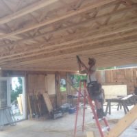 Travail sur le plancher du 2e étage