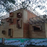 charpente fraichement installée